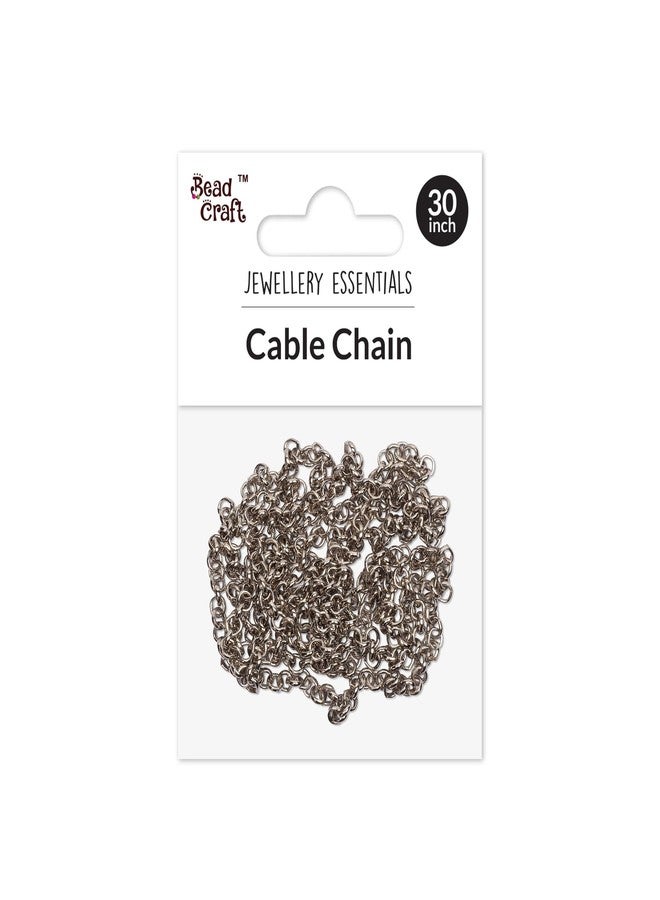 itsy-bitsy Itsy Bitsy Snake Chain 6 Nickel - 30 Inch Sturdy Flexible Chain for Jewellery Making, Necklaces, Pendants & Beading Projects - Image 1